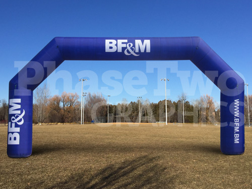 Start Finish Line arches custom made inflatable archway BF&M