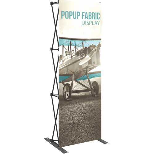 Trade show popup fabric display booth backdrop wall 2.5ft straight