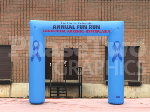 inflatable arch custom made annual fun run