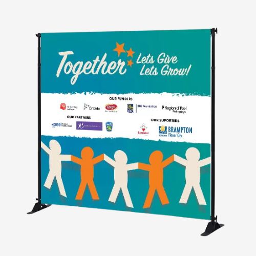 Custom Expandable Banner Stand 10’