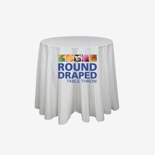 Full Colour Draped Round Table Cover